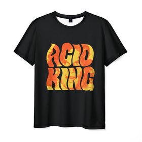 Мужская футболка 3D с принтом Acid King 4 в Санкт-Петербурге, 100% полиэфир | прямой крой, круглый вырез горловины, длина до линии бедер | 