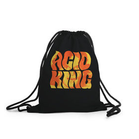Рюкзак-мешок 3D с принтом Acid King 4 в Санкт-Петербурге, 100% полиэстер | плотность ткани — 200 г/м2, размер — 35 х 45 см; лямки — толстые шнурки, застежка на шнуровке, без карманов и подкладки | 