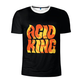 Мужская футболка 3D спортивная с принтом Acid King 4 в Санкт-Петербурге, 100% полиэстер с улучшенными характеристиками | приталенный силуэт, круглая горловина, широкие плечи, сужается к линии бедра | Тематика изображения на принте: 