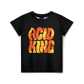 Детская футболка 3D с принтом Acid King 4 в Санкт-Петербурге, 100% гипоаллергенный полиэфир | прямой крой, круглый вырез горловины, длина до линии бедер, чуть спущенное плечо, ткань немного тянется | 