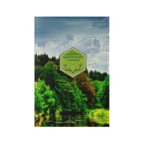 Обложка для паспорта матовая кожа с принтом Mountain Camping в Санкт-Петербурге, натуральная матовая кожа | размер 19,3 х 13,7 см; прозрачные пластиковые крепления | Тематика изображения на принте: mountain | возвышение | возвышенность | гора | горка | горы | лес | природа | склон | туман | холм
