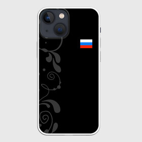 Чехол для iPhone 13 mini с принтом Russia   Black Collection в Санкт-Петербурге,  |  | 0x000000123 | black collection | russia | россия