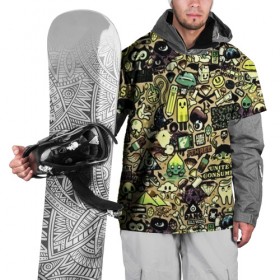 Накидка на куртку 3D с принтом Стикер бомбинг в Санкт-Петербурге, 100% полиэстер |  | Тематика изображения на принте: sticker bombing | бомбинг | стикер бомбинг | стикеры