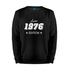 Мужской свитшот хлопок с принтом limited edition 1976 в Санкт-Петербурге, 100% хлопок |  | 1976 | день рождения | подарок | праздник