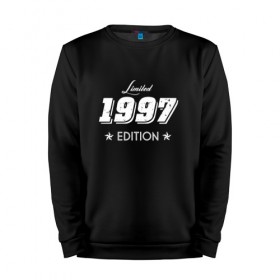 Мужской свитшот хлопок с принтом limited edition 1997 в Санкт-Петербурге, 100% хлопок |  | 1997 | день рождения | подарок | праздник