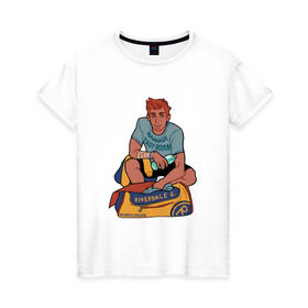 Женская футболка хлопок с принтом Riverdale в Санкт-Петербурге, 100% хлопок | прямой крой, круглый вырез горловины, длина до линии бедер, слегка спущенное плечо | riverdale | ривердейл | ривердэйл