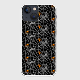 Чехол для iPhone 13 mini с принтом Паутина в Санкт-Петербурге,  |  | gothic | halloween | spider | паук | паутина | хэллоуин