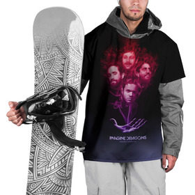 Накидка на куртку 3D с принтом Группа Imagine Dragons, дым в Санкт-Петербурге, 100% полиэстер |  | альтернативный | американская | группа | драгонс | имеджин | инди | индирок | поп | рок | электроник