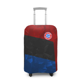 Чехол для чемодана 3D с принтом FC Bayern 2018 Abstract colors в Санкт-Петербурге, 86% полиэфир, 14% спандекс | двустороннее нанесение принта, прорези для ручек и колес | bayern | fc | абстракция | бавария | геометрия | спорт | футбольный клуб