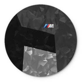 Коврик круглый с принтом BMW 2018 Black Design в Санкт-Петербурге, резина и полиэстер | круглая форма, изображение наносится на всю лицевую часть | Тематика изображения на принте: bmw | автомобиль | автомобильные | бмв | машины
