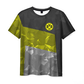 Мужская футболка 3D с принтом Borussia Dortmund 2018 в Санкт-Петербурге, 100% полиэфир | прямой крой, круглый вырез горловины, длина до линии бедер | боруссия | дортмунд