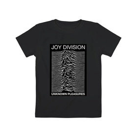 Детская футболка хлопок с принтом Joy Division в Санкт-Петербурге, 100% хлопок | круглый вырез горловины, полуприлегающий силуэт, длина до линии бедер | postpunk | unknown pleasures | бернард самнер | британская рок группа | джой дивижн | иэн кёртис | неизвестные удовольствия | питер хук | постпанк | стивен моррис