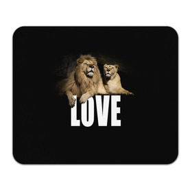 Коврик прямоугольный с принтом LOVE в Санкт-Петербурге, натуральный каучук | размер 230 х 185 мм; запечатка лицевой стороны | влюблённые | дикая кошка | животные | лев | львица | любовь | пара | природа | свадьба