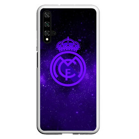 Чехол для Honor 20 с принтом FC Real Madrid(SPACE STYLE) в Санкт-Петербурге, Силикон | Область печати: задняя сторона чехла, без боковых панелей | Тематика изображения на принте: real madrid | футбол | футбольный клуб | чемпионат