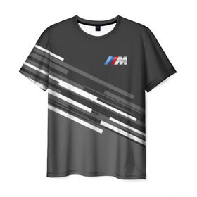 Мужская футболка 3D с принтом BMW 2018 sport line в Санкт-Петербурге, 100% полиэфир | прямой крой, круглый вырез горловины, длина до линии бедер | bmw | bmw motorsport | bmw performance | carbon | m | motorsport | performance | sport | бмв | карбон | моторспорт | спорт