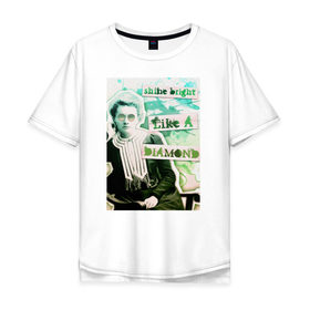 Мужская футболка хлопок Oversize с принтом Мария Кюри (Химия – Просто) в Санкт-Петербурге, 100% хлопок | свободный крой, круглый ворот, “спинка” длиннее передней части | блоггер | мария кюри | наука | химия | химия   просто