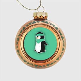 Стеклянный ёлочный шар с принтом Penguin green в Санкт-Петербурге, Стекло | Диаметр: 80 мм | Тематика изображения на принте: cartoon | green | penguin | зеленый | милый | мультик | мультфильм | пингвин | рисунок