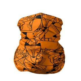 Бандана-труба 3D с принтом Лисички в Санкт-Петербурге, 100% полиэстер, ткань с особыми свойствами — Activecool | плотность 150‒180 г/м2; хорошо тянется, но сохраняет форму | fox | лиса | лисички | рыжая лиса | фокс