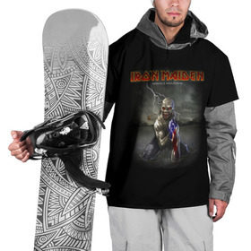 Накидка на куртку 3D с принтом Iron Maiden manaus amazonas в Санкт-Петербурге, 100% полиэстер |  | iron maiden | адриан смит | айрон мейден | гроза | группа | дэйв мюррей | железная дева | ирон майден | метал | мрачный | музыка | песни | рок | стив харрис | тяжелый | флаг | хеви | хевиметал