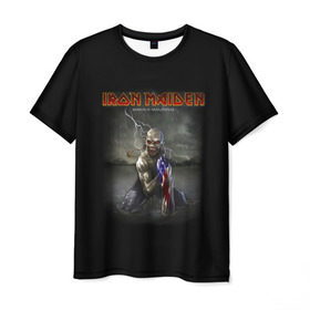 Мужская футболка 3D с принтом Iron Maiden manaus amazonas в Санкт-Петербурге, 100% полиэфир | прямой крой, круглый вырез горловины, длина до линии бедер | iron maiden | адриан смит | айрон мейден | гроза | группа | дэйв мюррей | железная дева | ирон майден | метал | мрачный | музыка | песни | рок | стив харрис | тяжелый | флаг | хеви | хевиметал