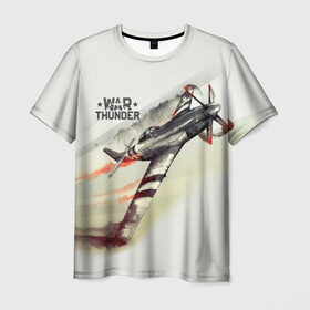 Мужская футболка 3D с принтом War Thunder в Санкт-Петербурге, 100% полиэфир | прямой крой, круглый вырез горловины, длина до линии бедер | war thunder | гром войны