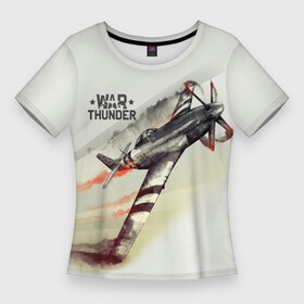 Женская футболка 3D Slim с принтом War Thunder в Санкт-Петербурге,  |  | war thunder | гром войны