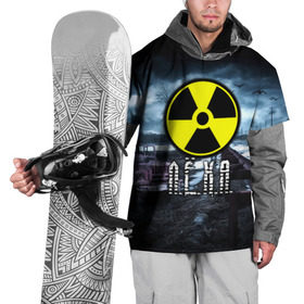 Накидка на куртку 3D с принтом S.T.A.L.K.E.R. - Л.Ё.Х.А. в Санкт-Петербурге, 100% полиэстер |  | stalker | алексей | волки | грузовик | имя | леха | леша | мрак | припять | птицы | радиация | сталкер | чернобыль