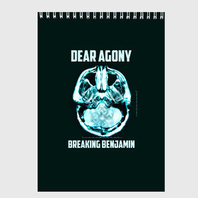 Скетчбук с принтом Dear Agony Breaking Benjamin в Санкт-Петербурге, 100% бумага
 | 48 листов, плотность листов — 100 г/м2, плотность картонной обложки — 250 г/м2. Листы скреплены сверху удобной пружинной спиралью | benjamin | breaking | альтернативная | альтернативный | американская | бенджамин | бернли | брейкинг | группа | метал | музыка | ню | нюметал | песни | постгранж | рок | хард | хардрок
