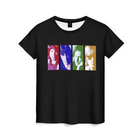 Женская футболка 3D с принтом The Doors в Санкт-Петербурге, 100% полиэфир ( синтетическое хлопкоподобное полотно) | прямой крой, круглый вырез горловины, длина до линии бедер | the doors | денсмор | джим моррисон | кригер | манзарек | роберт алан | рэй