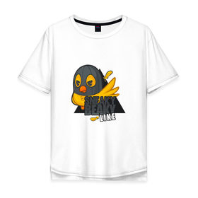 Мужская футболка хлопок Oversize с принтом CS:GO Sneaky Beaky Like в Санкт-Петербурге, 100% хлопок | свободный крой, круглый ворот, “спинка” длиннее передней части | cs:go sneaky beaky like