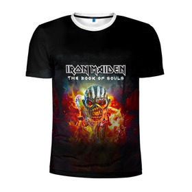 Мужская футболка 3D спортивная с принтом Iron Maiden в Санкт-Петербурге, 100% полиэстер с улучшенными характеристиками | приталенный силуэт, круглая горловина, широкие плечи, сужается к линии бедра | Тематика изображения на принте: iron maiden | адриан смит | айрон мейден | группа | дэйв мюррей | железная дева | индеец | ирон майден | метал | мрачный | музыка | огонь | песни | рок | стив харрис | тяжелый | хеви | хевиметал