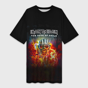 Платье-футболка 3D с принтом Iron Maiden в Санкт-Петербурге,  |  | iron maiden | адриан смит | айрон мейден | группа | дэйв мюррей | железная дева | индеец | ирон майден | метал | мрачный | музыка | огонь | песни | рок | стив харрис | тяжелый | хеви | хевиметал