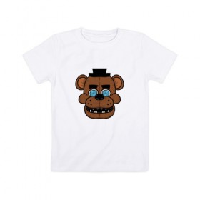 Детская футболка хлопок с принтом Five Nights At Freddy`s в Санкт-Петербурге, 100% хлопок | круглый вырез горловины, полуприлегающий силуэт, длина до линии бедер | Тематика изображения на принте: 