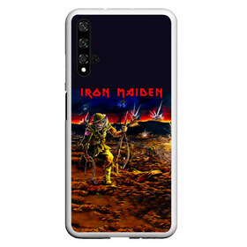 Чехол для Honor 20 с принтом Боец Iron Maiden в Санкт-Петербурге, Силикон | Область печати: задняя сторона чехла, без боковых панелей | iron maiden | адриан смит | айрон мейден | война | группа | дэйв мюррей | железная дева | ирон майден | метал | мрачный | музыка | песни | рок | солдат | стив харрис | тяжелый | хеви | хевиметал