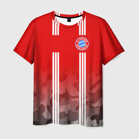 Мужская футболка 3D с принтом FC Bayern 2018 Original #7 в Санкт-Петербурге, 100% полиэфир | прямой крой, круглый вырез горловины, длина до линии бедер | bayern | fly fc | бавария | спорт | футбольный клуб