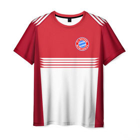 Мужская футболка 3D с принтом FC Bayern 2018 Original #11 в Санкт-Петербурге, 100% полиэфир | прямой крой, круглый вырез горловины, длина до линии бедер | Тематика изображения на принте: 