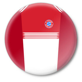 Значок с принтом FC Bayern 2018 Original #11 в Санкт-Петербурге,  металл | круглая форма, металлическая застежка в виде булавки | 