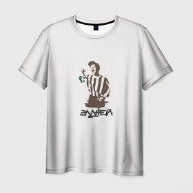 Мужская футболка 3D с принтом Элджей в Санкт-Петербурге, 100% полиэфир | прямой крой, круглый вырез горловины, длина до линии бедер | sayonaraboy | розовое вино | элджей