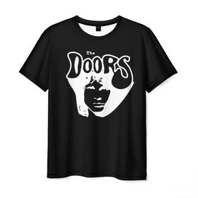 Мужская футболка 3D с принтом The Doors в Санкт-Петербурге, 100% полиэфир | прямой крой, круглый вырез горловины, длина до линии бедер | the doors | денсмор | джим моррисон | кригер | манзарек | роберт алан | рэй