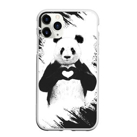 Чехол для iPhone 11 Pro Max матовый с принтом Panda love в Санкт-Петербурге, Силикон |  | Тематика изображения на принте: 14 февраля | love | panda | panda love | день святого валентина | любовь | панда