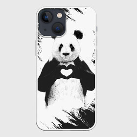 Чехол для iPhone 13 mini с принтом Panda love в Санкт-Петербурге,  |  | 14 февраля | love | panda | panda love | день святого валентина | любовь | панда
