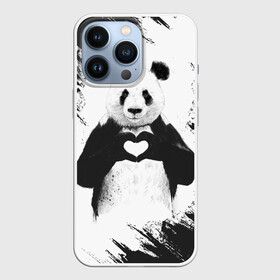 Чехол для iPhone 13 Pro с принтом Panda love в Санкт-Петербурге,  |  | Тематика изображения на принте: 14 февраля | love | panda | panda love | день святого валентина | любовь | панда