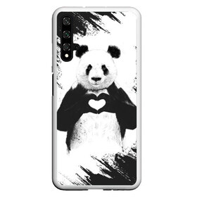 Чехол для Honor 20 с принтом Panda love в Санкт-Петербурге, Силикон | Область печати: задняя сторона чехла, без боковых панелей | 14 февраля | love | panda | panda love | день святого валентина | любовь | панда