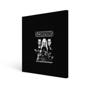 Холст квадратный с принтом Группа Scorpions в Санкт-Петербурге, 100% ПВХ |  | scorpions | группа | скорпионс | хард | хардрок