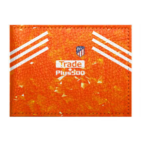 Обложка для студенческого билета с принтом Atletico Madrid Original #5 в Санкт-Петербурге, натуральная кожа | Размер: 11*8 см; Печать на всей внешней стороне | атлетико мадрид | полосы | эмблема
