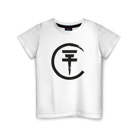 Детская футболка хлопок с принтом Tokio в Санкт-Петербурге, 100% хлопок | круглый вырез горловины, полуприлегающий силуэт, длина до линии бедер | bill kaulitz | tokio hotel | билл каулиц