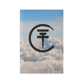 Обложка для паспорта матовая кожа с принтом Clouds Tokio Hotel в Санкт-Петербурге, натуральная матовая кожа | размер 19,3 х 13,7 см; прозрачные пластиковые крепления | Тематика изображения на принте: bill kaulitz | tokio hotel | билл каулиц
