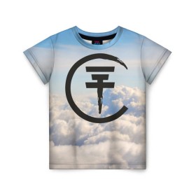 Детская футболка 3D с принтом Clouds Tokio Hotel в Санкт-Петербурге, 100% гипоаллергенный полиэфир | прямой крой, круглый вырез горловины, длина до линии бедер, чуть спущенное плечо, ткань немного тянется | bill kaulitz | tokio hotel | билл каулиц