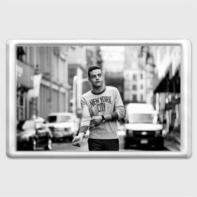 Магнит 45*70 с принтом Rami Malek в Санкт-Петербурге, Пластик | Размер: 78*52 мм; Размер печати: 70*45 | mr robot | rami malek | мистер робот | рами малек