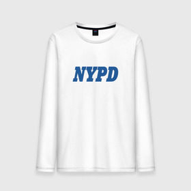 Мужской лонгслив хлопок с принтом NYPD в Санкт-Петербурге, 100% хлопок |  | new york police department | департамент | нью йорк